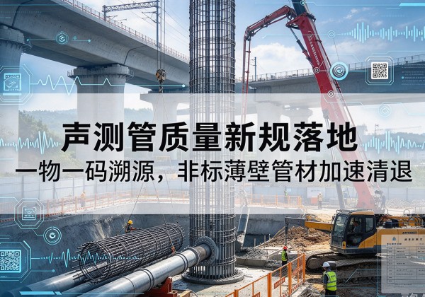 武清区声测管质量新规落地，一物一码溯源，非标薄壁管材加速清退